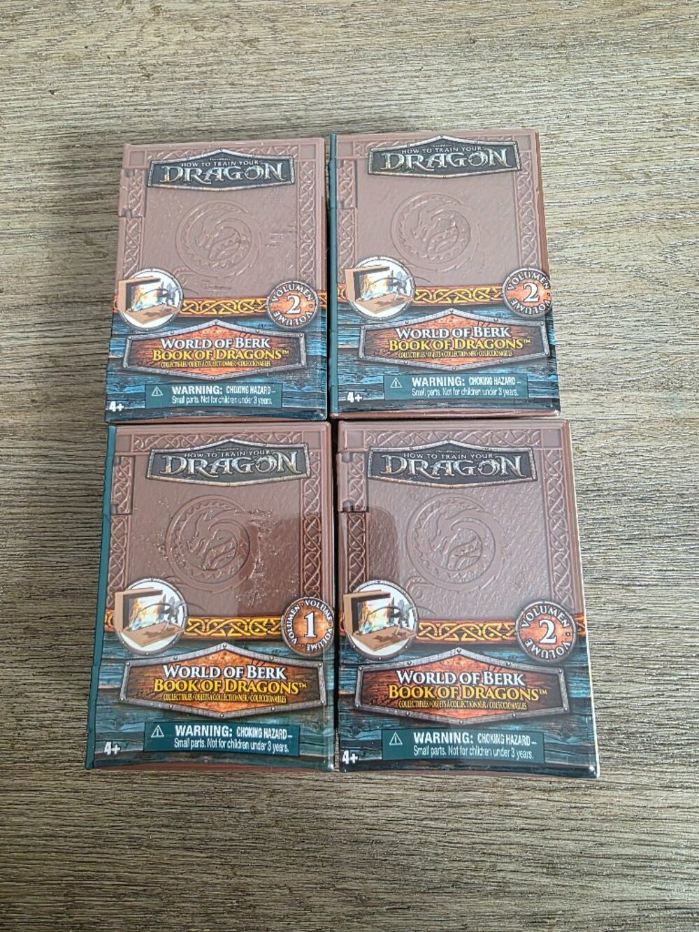 Lot of 4 How to Train Your Dragon World of Berk Mystery Blind Box